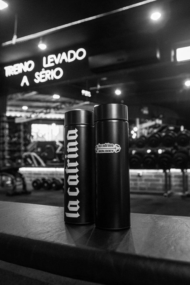 Garrafa Térmica Slim La Catrina x Iron Body
