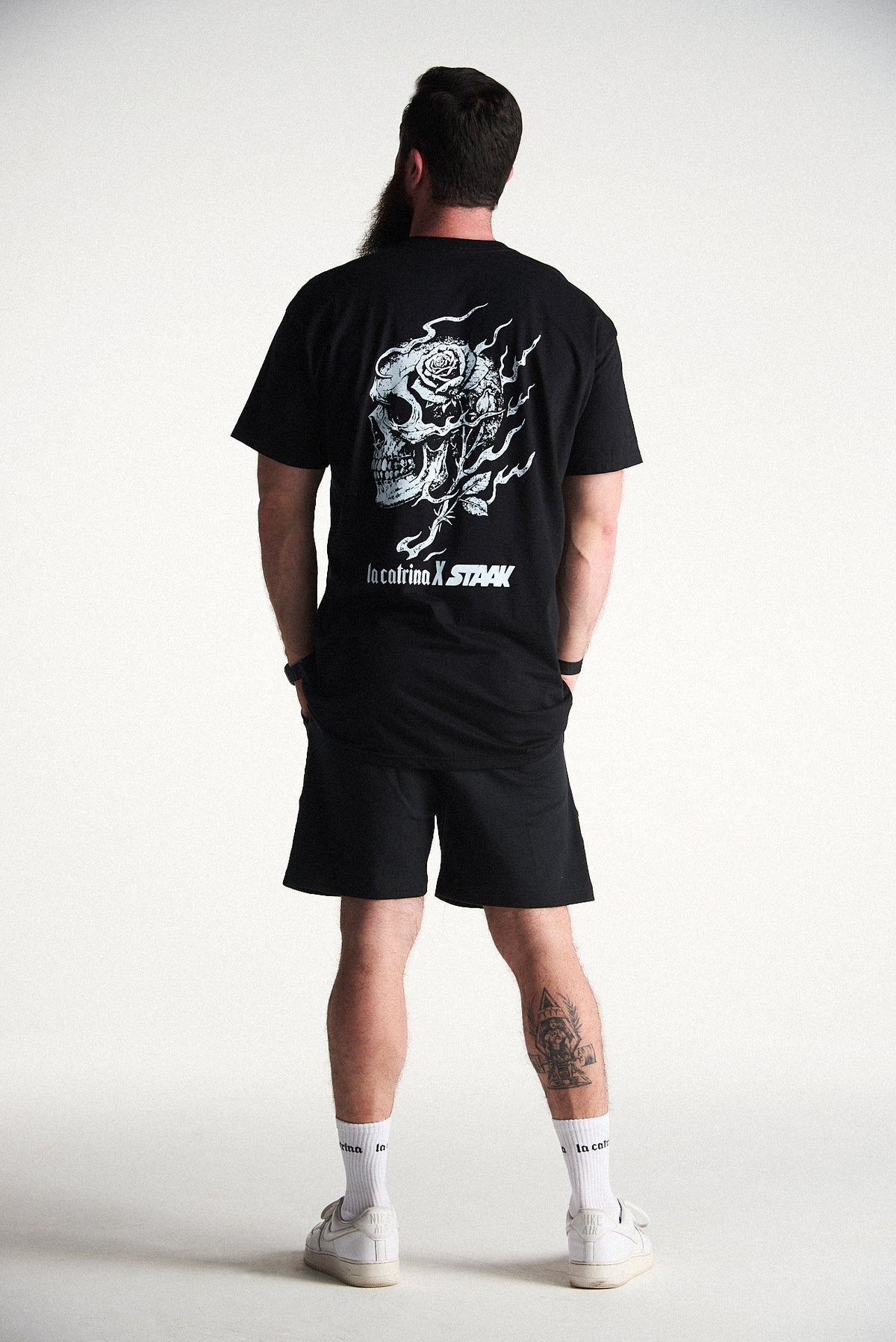 Camiseta Over Rose Skull