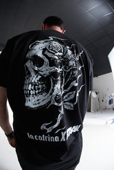 Camiseta Over Rose Skull